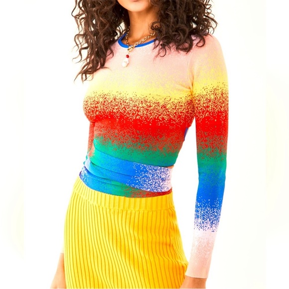 Amur Avalon Rainbow Multi sweater XL - Picture 2 of 7